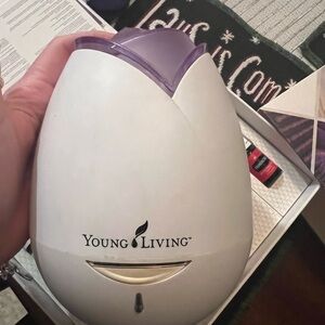 Young Living White and Purple Aroma Diffuser
